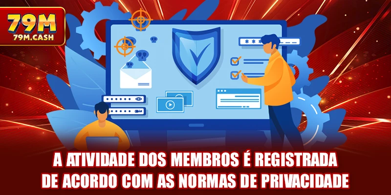 A atividade dos membros é registrada de acordo com as normas de privacidade