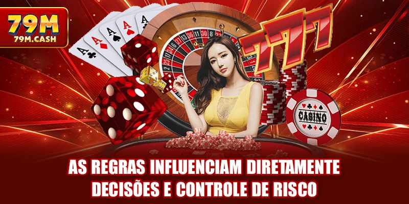 As regras influenciam diretamente decisões e controle de risco
