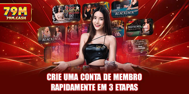 Crie uma conta de membro rapidamente em 3 etapas